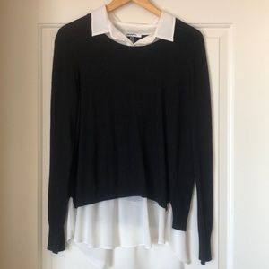 DKNYC layered sweater